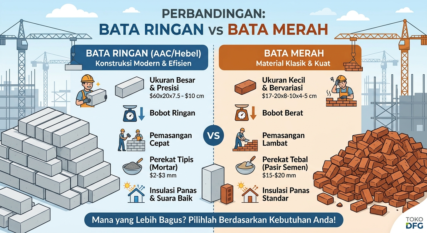 bata ringan vs bata merah